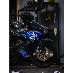 tem rời winner x đen xanh mẫu chữ tàu đẹp cover chuẩn 2024 , tem 3 lớp - Decal Cao Cấp Nhất