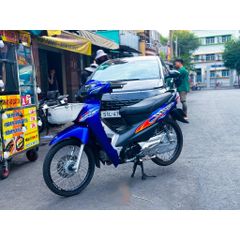 Tem rời Wave 100 2012 mẫu lửa xanh đỏ cam, in sắc nét , 3 lớp không phai màu CM00154 1 2