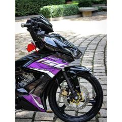 TEM MÀU TÍM DÁN XE WINNER X MÀU ĐEN TÍM - Decal Cao Cấp Nhất