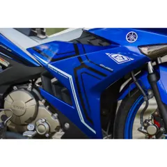 Tem Rời Dán Xe Exciter 150 Mẫu Chỉ Xanh Trắng Đen Chữ MX King Cực Hot, Hàng 3 Lớp Chất Lượng Cao Quyen Decal