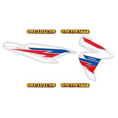 Tem Rời Vario 150 2017 HRC Dán Xe Trắng  - Decal In Chất Lượng