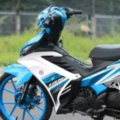 Tem Exciter 135 Trắng Xanh Da Trời - Ms Q-11130  - Decal In Chất Lượng