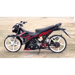 tem rời satria F150 full đen phối nhiều màu