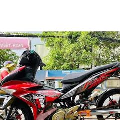 Tem Rời Yamaha Exciter 150 King Drag Đỏ Đen ( Tem Bóng )