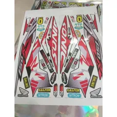 Tem Rời Honda Sonic 150R Dán Xe Đỏ Đen - Mẫu Mới  - Decal In Chất Lượng
