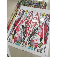 Tem Rời Honda Sonic 150R Dán Xe Đỏ Đen - Mẫu Mới  - Decal In Chất Lượng
