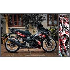 TEM LỬA RS150R WINNER X V3 MÀU ĐEN - Decal Cao Cấp Nhất