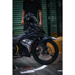 tem rời exciter 135 lc trắng đen kiểng đẹp  2023 , tem 3 lớp bền màu - Decal Cao Cấp Nhất