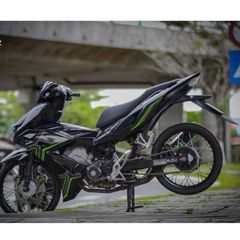 [Ảnh thật] TEM RỜI mẫu tổ ong chỉ xanh lá cho Winner X đen - tem chuẩn form - không bay màu Quyen Decal