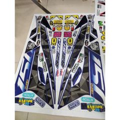 Tem Chế Rời Exciter 150 Y15ZR Xanh Gp  - Decal In Chất Lượng