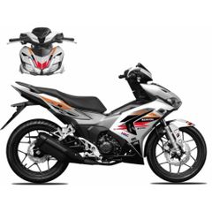 [FreeShip] TEM RỜI Winner V3 - mẫu Repsol dán xe bạc - không bay màu - độ bám dính cao Quyen Decal