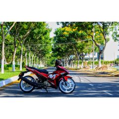 Tem Rời Dán Xe Exciter 150 Mẫu Movistar Trắng Đỏ Đen Cực Hot, Hàng 3 Lớp Chất Lượng Cao Quyen Decal