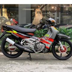 Tem Satria 2000 Đen Xám Xi Măng  - Decal In Chất Lượng