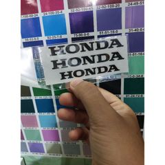 Combo 3 Tem Chữ Honda Chìm