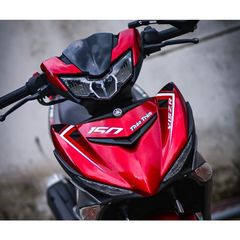 Tem Rời Dán Xe Exciter 150 Mẫu Y15 ZR Xám Đỏ Đen Cực Đẹp  , Tem Cao Cấp 3 Lớp Không Bay Màu 1 2