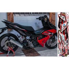 TEM RS150R XE WINNER X MÀU ĐEN ĐỎ - Decal Cao Cấp Nhất