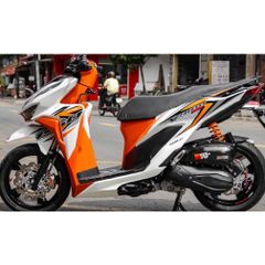 Tem Rời Vario 125 - Vario 150 Dán Xe Trắng Phối Đen Cam Xanh  - Decal In Chất Lượng