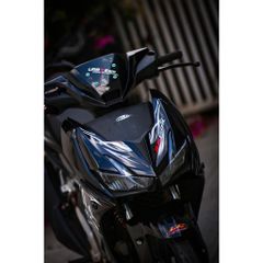 tem rời exciter 150 đen trắng mẫu ( Mới ) rs150r , tem 3 lớp bền màu - Decal Cao Cấp Nhất