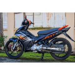 Tem Rời Dán Xe Exciter 135 Mẫu RC Xám Cam Cực Đẹp, Hàng 3 Lớp Chất Lượng Cao Quyen Decal
