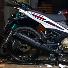 Tem Rời Yamaha Exciter 150 2021 Trắng Đỏ  - Decal In Chất Lượng