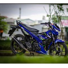 Tem Rời Dán Xe Raider FI Mẫu 2020 Xanh Đen Xanh Lá Cực Đẹp, Hàng 3 Lớp Chất Lượng Cao Quyen Decal