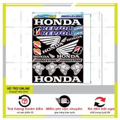 SHINDECAL- LOGO STICKER CÁNH CHIM HONDA 04 - Tem 3 Lớp  Cao Cấp