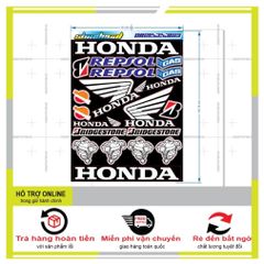 SHINDECAL- LOGO STICKER CÁNH CHIM HONDA 04 - Tem 3 Lớp  Cao Cấp