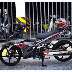 Tem Exciter 150 Y15ZR Xám Đen Nhám