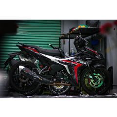 Tem rời Exciter 155 mẫu Y16ZR phối đen đỏ bạc, in sắc nét, 3 lớp không phai màu CM00029 1 2