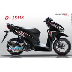 Tem Rời Vario 125 - Vario 150 Mới 2020 Dán Xe Đen  - Decal In Chất Lượng