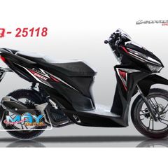 Tem Rời Vario 125 - Vario 150 Mới 2020 Dán Xe Đen  - Decal In Chất Lượng