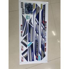 Tem Rời Wave 125i Xanh Gp Dán Xe Future  - Decal In Chất Lượng