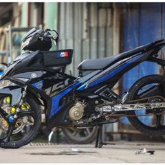 Exciter 150 y15zr xe đen xanh mẫu mới