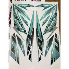 Tem rời Raider xe xanh lục bảo - mẫu mới 2021 Quyen Decal