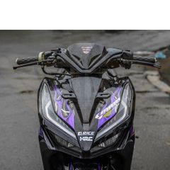Tem Rời Dán Xe Vario 150 Mẫu Lửa Tím Đen Bạc Cực Chất, Hàng 3 Lớp Chất Lượng Cao Quyen Decal