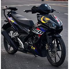 Tem Rời Winner X In Cờ Malaysia Đen  - Decal In Chất Lượng