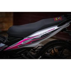 [FreeShip] Tem rời Exciter 150 trắng - mẫu lửa hồng cá tính - siêu hot 2023 Quyen Decal