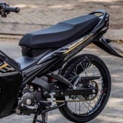Tem Rời Exciter Crypton Đời 2006-2010 Dán Xe Đen  - Decal In Chất Lượng