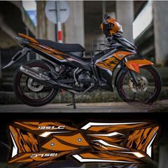 Tem rời ex 135 xe đen phối đủ màu