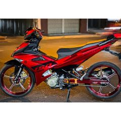 [Ảnh thật] [FreeShip]  Tem rời Exciter 150 - Mẫu chữ Jupiter đỏ đen - Chuẩn From cực đẹp Quyen Decal
