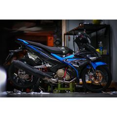 Tem rời Exciter 150 mẫu MX King 2019 phối đen xanh dương, in sắc nét, 3 lớp không phai màu CM00013 1 2