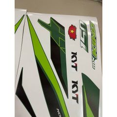 Tem MX king xanh lá nhám cho Exciter 150 - tem cao cấp không bay màu Cao Cấp