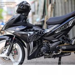 Tem Rời Ex 150 Chữ EXI Dán Xe Đen  - Decal In Chất Lượng