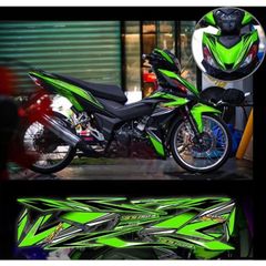 tem rời winner Rs 150R xe đen phối nhiều màu