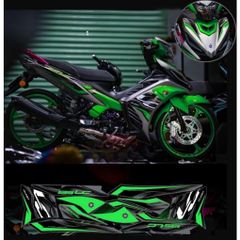 Tem rời exciter 135 LC xe Full Bạc phối nhiều màu