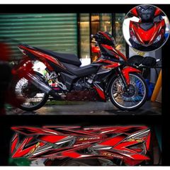 tem rời winner Rs 150R xe đen phối nhiều màu