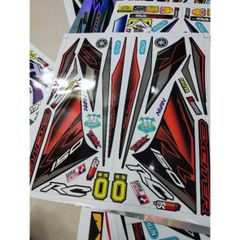 Tem Rời Exciter 150 RC Cam Đen - Tem Chuẩn Zin Cao Cấp  - Decal In Chất Lượng
