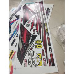 Tem Rời Exciter RC 150 Đen  - Decal In Chất Lượng