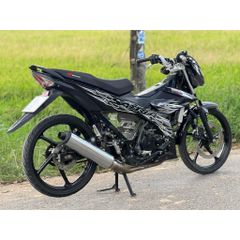 tem rời satria lửa trắng đen mẫu ( HÓT ) 2023 , tem 3 lớp bền màu - Decal Cao Cấp Nhất