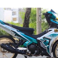 Tem Ex 135 2011 Dán Xe Trắng Phối Xanh Ngọc Lục Bảo  - Decal In Chất Lượng